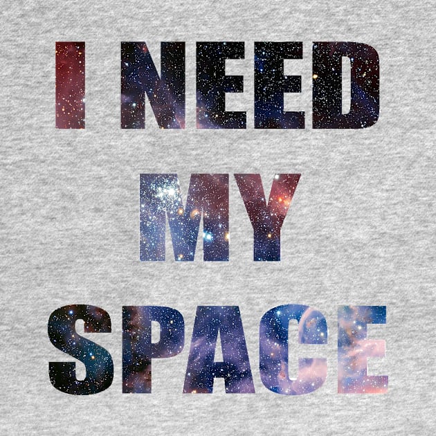 I Need My Space Galaxy Letters Graphic by CatsandBats